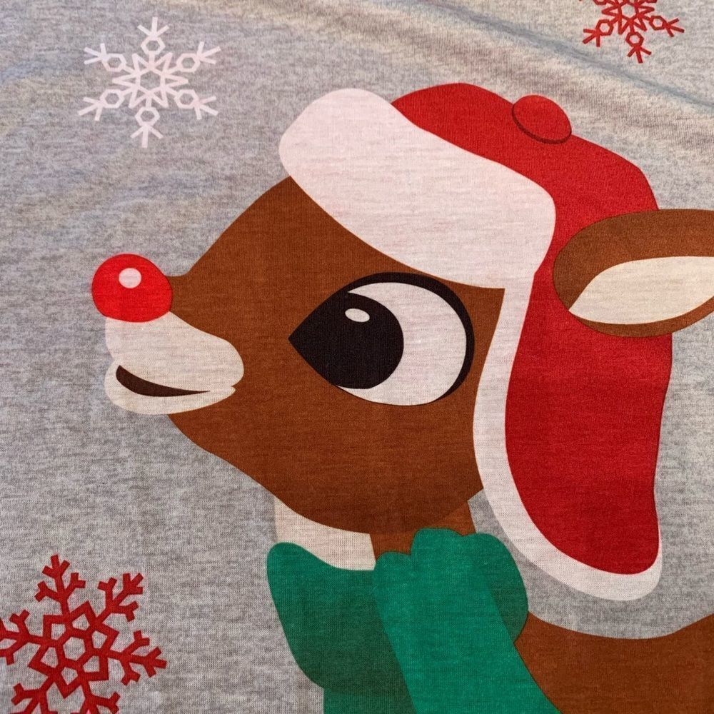 North Pole Rudolph Mens Christmas Sleep Shirt sz LT NWOT